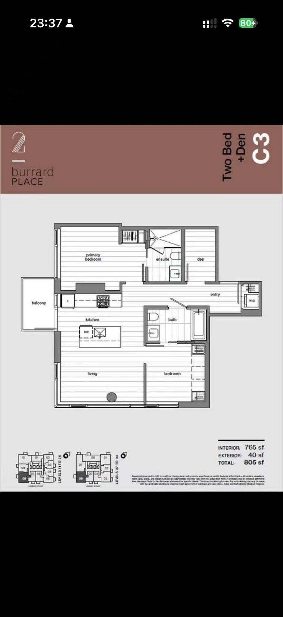 Property Photo:  1277 Hornby Street 1708  BC V6Z 1W2 