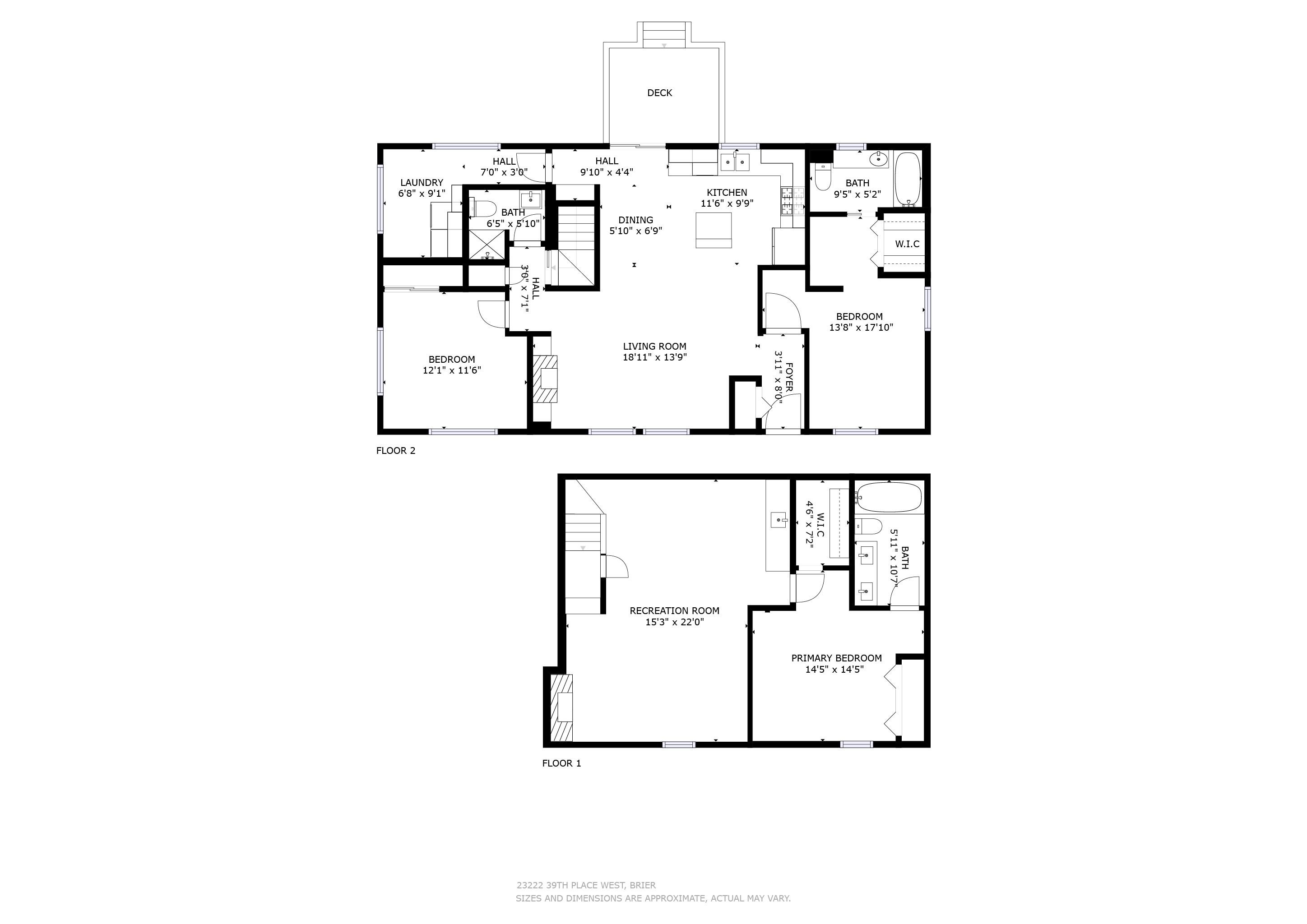 Property Photo: Floor Plan 23222 39th Place W  WA 98036 