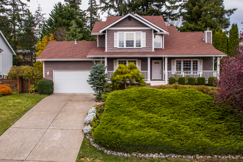 Property Photo: This house is situated on the high side of the road, with full southern exposure and surrounded by mature and gorgeous landscaping. 4111 Northridge Wy  WA 98226 