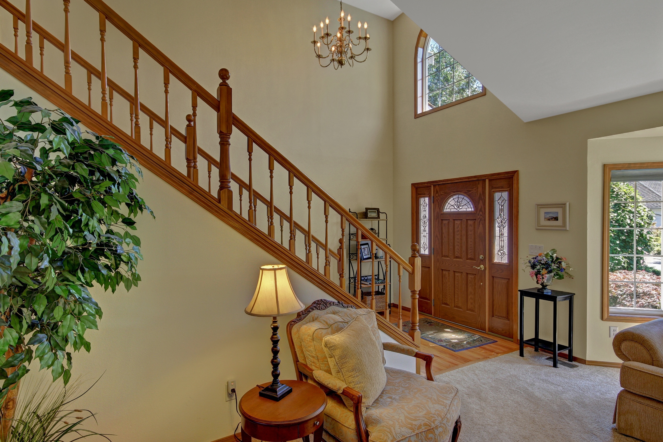 Property Photo: Entry foyer & living room 4107 122nd Place SE  WA 98208 